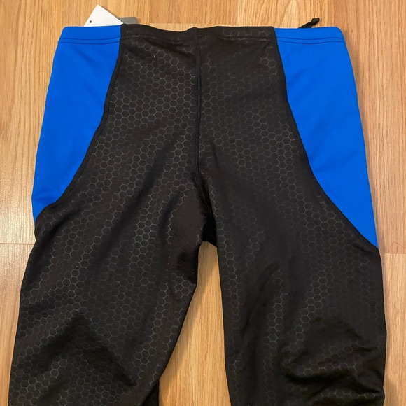 TYR Hexa Curve Splice Jammer Swimmer Blue Black Size 30 NWT - Picture 3 of 4